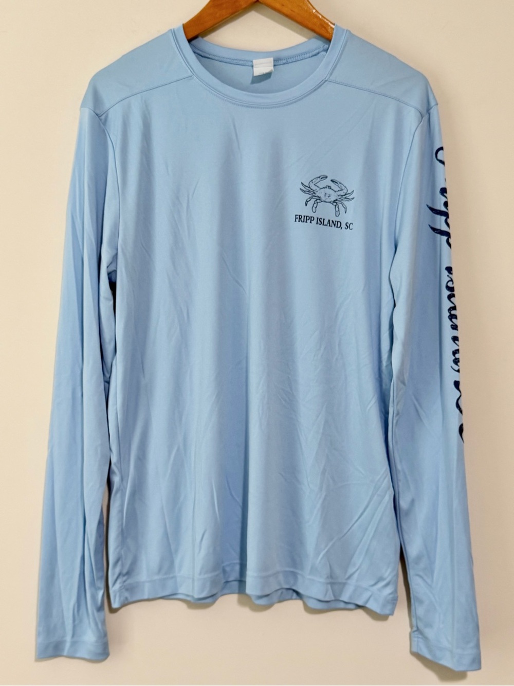 Sport-Tek Unisex Long-Sleeve Swim Rash Guard - Light Blue Fripp Island SC